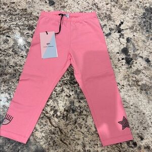 Chiara Ferragni Pink Leggings with Black Star